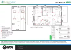 4 pokoje, mieszkanie 86,52 m², piętro 2, oferta nr M20B, Leśne Tarasy III B, Zalasewo, ul. Jana Heweliusza