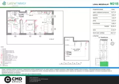 3 pokoje, mieszkanie 50,35 m², piętro 2, oferta nr M21B, Leśne Tarasy III B, Zalasewo, ul. Jana Heweliusza