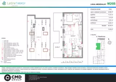 2 pokoje, mieszkanie 63,40 m², piętro 2, oferta nr M26B, Leśne Tarasy III B, Zalasewo, ul. Jana Heweliusza