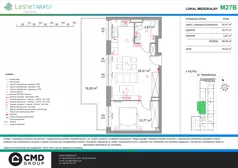 2 pokoje, mieszkanie 39,05 m², piętro 2, oferta nr M27B, Leśne Tarasy III B, Zalasewo, ul. Jana Heweliusza
