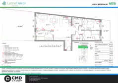 4 pokoje, mieszkanie 83,59 m², parter, oferta nr M7B, Leśne Tarasy III B, Zalasewo, ul. Jana Heweliusza