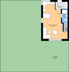 4 pokoje, mieszkanie 101,90 m², parter, oferta nr 6,  Osiedle Zielone Zacisze, Kraków, Golkowice