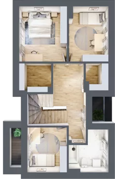 Dom 146,94 m², oferta nr A11, Osiedle Stare Gliwice, Gliwice, Stare Gliwice, ul. Wiejska 35-37
