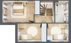 Dom 94,46 m², oferta nr lokal 106, Święta Katarzyna Park, Święta Katarzyna, ul. Łąkowa