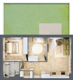 3 pokoje, mieszkanie 53,74 m², parter, oferta nr A.0.8, Vista Eco, Wrocław, Leśnica, Stabłowice, ul. Łomnicka