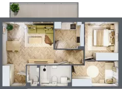 3 pokoje, mieszkanie 57,01 m², piętro 2, oferta nr A.2.9, Vista Eco, Wrocław, Leśnica, Stabłowice, ul. Łomnicka