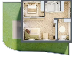 3 pokoje, mieszkanie 55,79 m², parter, oferta nr A.0.3, Vista Eco, Wrocław, Leśnica, Stabłowice, ul. Łomnicka