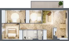 4 pokoje, mieszkanie 69,40 m², piętro 2, oferta nr B.2.4, Vista Eco, Wrocław, Leśnica, Stabłowice, ul. Łomnicka