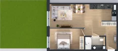 2 pokoje, mieszkanie 47,16 m², parter, oferta nr AA0010, Orneko, Warszawa, Białołęka, ul. Cieślewskich / Ornecka