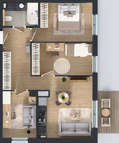 4 pokoje, mieszkanie 57,66 m², piętro 1, oferta nr AA0115, Orneko, Warszawa, Białołęka, ul. Cieślewskich / Ornecka