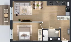 2 pokoje, mieszkanie 47,16 m², piętro 2, oferta nr AA0234, Orneko, Warszawa, Białołęka, ul. Cieślewskich / Ornecka