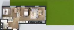 3 pokoje, mieszkanie 48,10 m², parter, oferta nr AB0061, Orneko, Warszawa, Białołęka, ul. Cieślewskich / Ornecka
