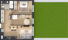 3 pokoje, mieszkanie 47,64 m², parter, oferta nr AB0062, Orneko, Warszawa, Białołęka, ul. Cieślewskich / Ornecka
