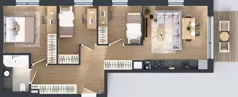4 pokoje, mieszkanie 58,73 m², piętro 3, oferta nr AB0379, Orneko, Warszawa, Białołęka, ul. Cieślewskich / Ornecka