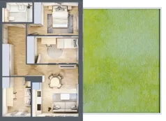 4 pokoje, mieszkanie 57,66 m², parter, oferta nr AA0003, Orneko, Warszawa, Białołęka, ul. Cieślewskich / Ornecka