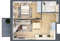 2 pokoje, mieszkanie 37,91 m², piętro 1, oferta nr AA0117, Orneko, Warszawa, Białołęka, ul. Cieślewskich / Ornecka
