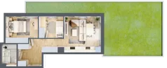 3 pokoje, mieszkanie 48,10 m², parter, oferta nr AB0061, Orneko, Warszawa, Białołęka, ul. Cieślewskich / Ornecka
