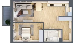 2 pokoje, mieszkanie 47,16 m², piętro 1, oferta nr AA0122, Orneko, Warszawa, Białołęka, ul. Cieślewskich / Ornecka