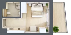 1 pokój, lokal inwestycyjny 22,94 m², piętro 1, oferta nr A2.01, Aquamarina 3, Międzyzdroje, ul. Gryfa Pomorskiego 80 b