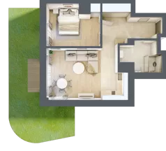 2 pokoje, lokal inwestycyjny 46,16 m², parter, oferta nr A1.09, Aquamarina 3, Międzyzdroje, ul. Gryfa Pomorskiego 80 b