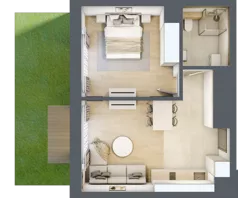 2 pokoje, lokal inwestycyjny 41,66 m², parter, oferta nr A1.08, Aquamarina 3, Międzyzdroje, ul. Gryfa Pomorskiego 80 b