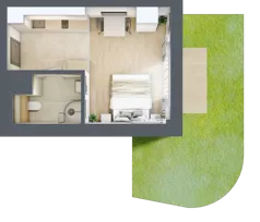 1 pokój, lokal inwestycyjny 24,53 m², parter, oferta nr A1.01, Aquamarina 3, Międzyzdroje, ul. Gryfa Pomorskiego 80 b