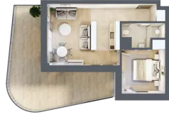 2 pokoje, lokal inwestycyjny 39,77 m², piętro 1, oferta nr B2.10, Aquamarina 3, Międzyzdroje, ul. Gryfa Pomorskiego 80 b