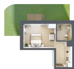 1 pokój, lokal inwestycyjny 28,12 m², parter, oferta nr B1.07, Aquamarina 3, Międzyzdroje, ul. Gryfa Pomorskiego 80 b