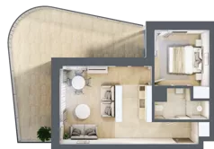 2 pokoje, lokal inwestycyjny 39,78 m², piętro 1, oferta nr B2.04, Aquamarina 3, Międzyzdroje, ul. Gryfa Pomorskiego 80 b