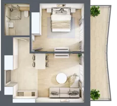 2 pokoje, lokal inwestycyjny 42,41 m², piętro 1, oferta nr B2.07, Aquamarina 3, Międzyzdroje, ul. Gryfa Pomorskiego 80 b