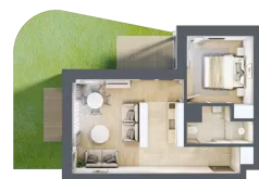 2 pokoje, lokal inwestycyjny 39,78 m², parter, oferta nr B1.05, Aquamarina 3, Międzyzdroje, ul. Gryfa Pomorskiego 80 b