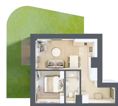 2 pokoje, lokal inwestycyjny 35,32 m², parter, oferta nr C1.03, Aquamarina 3, Międzyzdroje, ul. Gryfa Pomorskiego 80 b