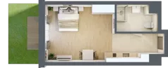 1 pokój, lokal inwestycyjny 34,74 m², parter, oferta nr C1.07, Aquamarina 3, Międzyzdroje, ul. Gryfa Pomorskiego 80 b