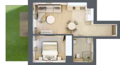 2 pokoje, lokal inwestycyjny 37,21 m², parter, oferta nr C1.05, Aquamarina 3, Międzyzdroje, ul. Gryfa Pomorskiego 80 b