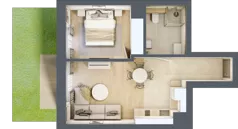2 pokoje, lokal inwestycyjny 37,21 m², parter, oferta nr D1.05, Aquamarina 3, Międzyzdroje, ul. Gryfa Pomorskiego 80 b