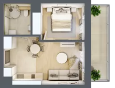 2 pokoje, lokal inwestycyjny 34,35 m², parter, oferta nr D1.01, Aquamarina 3, Międzyzdroje, ul. Gryfa Pomorskiego 80 b