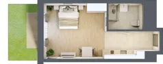 1 pokój, lokal inwestycyjny 33,62 m², parter, oferta nr D1.04, Aquamarina 3, Międzyzdroje, ul. Gryfa Pomorskiego 80 b