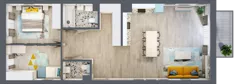 3 pokoje, mieszkanie 76,97 m², piętro 3, oferta nr 03.MB25, Artepolis, Łódź, Polesie, Stare Polesie, ul. Kasprzaka 1