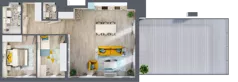 3 pokoje, mieszkanie 79,10 m², piętro 7, oferta nr 07.MB105, Artepolis, Łódź, Polesie, Stare Polesie, ul. Kasprzaka 1