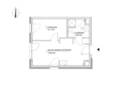 2 pokoje, mieszkanie 34,33 m², parter, oferta nr 24, RZ21, Warszawa, Wilanów, ul. Aleja Rzeczypospolitej 21 