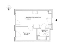 2 pokoje, apartament 33,00 m², parter, oferta nr 26, RZ21, Warszawa, Wilanów, ul. Aleja Rzeczypospolitej 21 