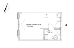 Obiekt 25,92 m², oferta nr 43, RZ21 lokale usługowe, Warszawa, Wilanów, ul. Aleja Rzeczypospolitej 21 