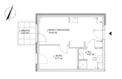 Obiekt 34,28 m², oferta nr 46, RZ21 lokale usługowe, Warszawa, Wilanów, ul. Aleja Rzeczypospolitej 21 