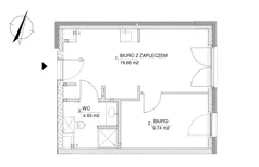 Obiekt 34,33 m², oferta nr 47, RZ21 lokale usługowe, Warszawa, Wilanów, ul. Aleja Rzeczypospolitej 21 
