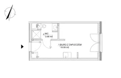 Obiekt 21,77 m², oferta nr 51, RZ21 lokale usługowe, Warszawa, Wilanów, ul. Aleja Rzeczypospolitej 21 