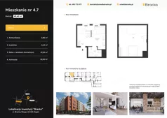 2 pokoje, mieszkanie 49,40 m², piętro 3, oferta nr 4.7, Osiedle Bracka, Żagań, ul. Bracka