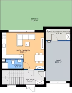 Dom 121,74 m², oferta nr 13, Wzgórze KSM, Kielce, Zagórze, ul. Niestachowska 