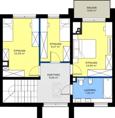 Dom 121,74 m², oferta nr 13, Wzgórze KSM, Kielce, Zagórze, ul. Niestachowska 