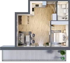 2 pokoje, apartament inwestycyjny 44,66 m², piętro 1, oferta nr A.116, Perłowa Przystań Kołobrzeg Etap 2, Kołobrzeg, Osiedle Nr 7 Ogrody, Strefa Uzdrowiska, ul. Kołłątaja