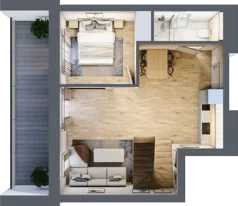 2 pokoje, apartament inwestycyjny 80,61 m², piętro 4, oferta nr C.407, Perłowa Przystań Sianożęty etap III, Sianożęty, ul. Sztormowa